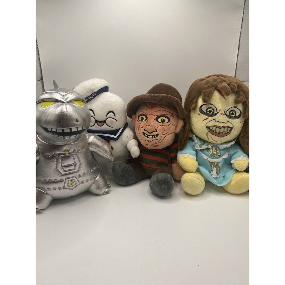 Phunny Plush Lot Freddy Krueger Regan Exorcist Stay Puft Ghostbusters Godzilla